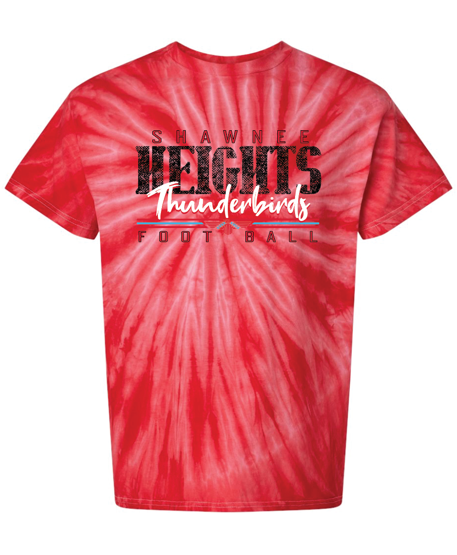 Heights Football Tie Dye T-shirt