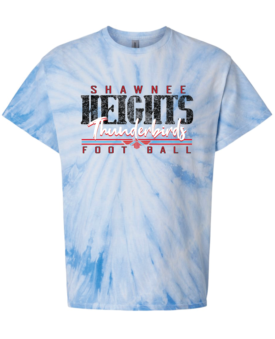 Heights Football Tie Dye T-shirt