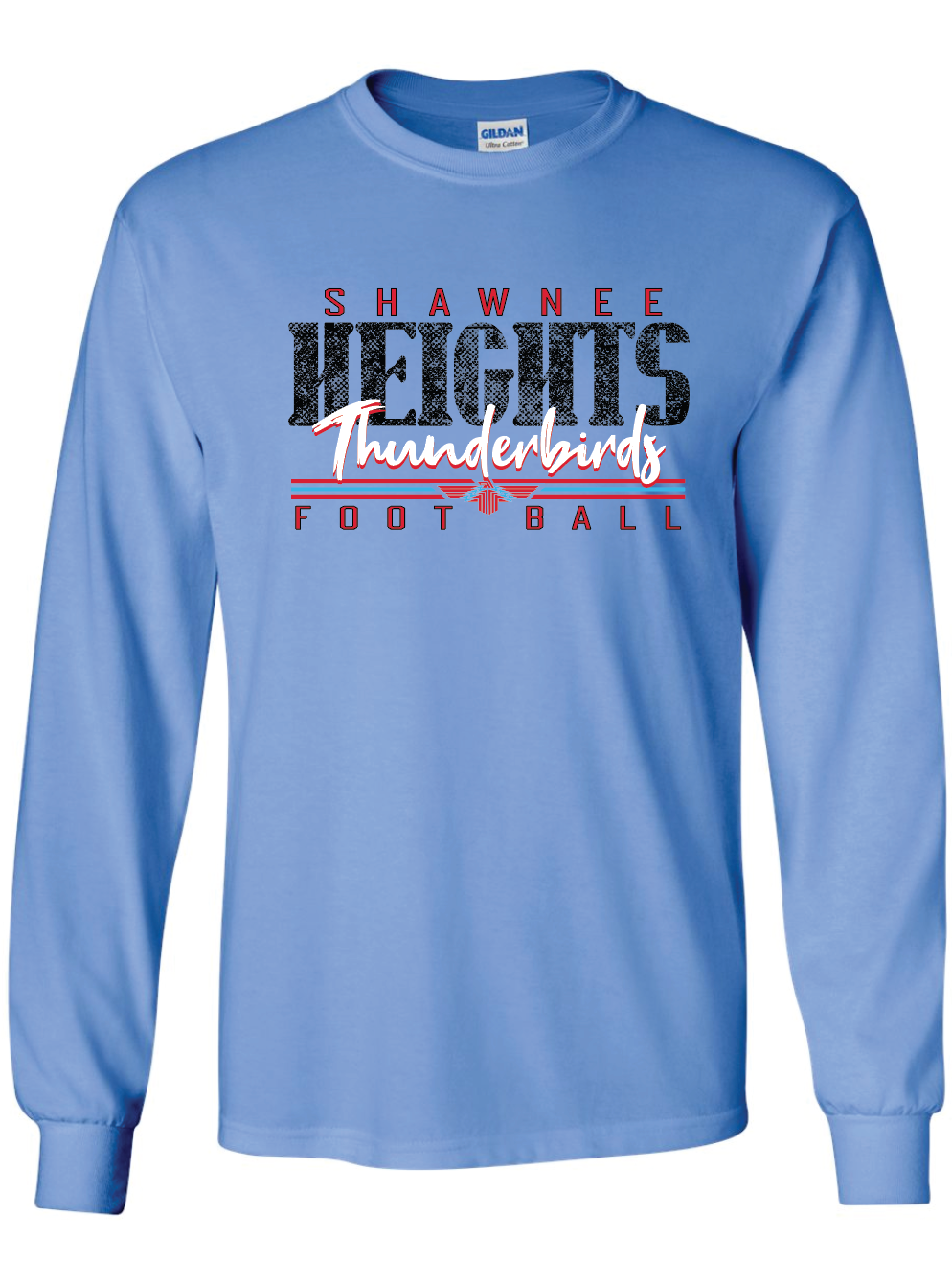 Heights Football Gildan Ultra Cotton Long Sleeve T-Shirt
