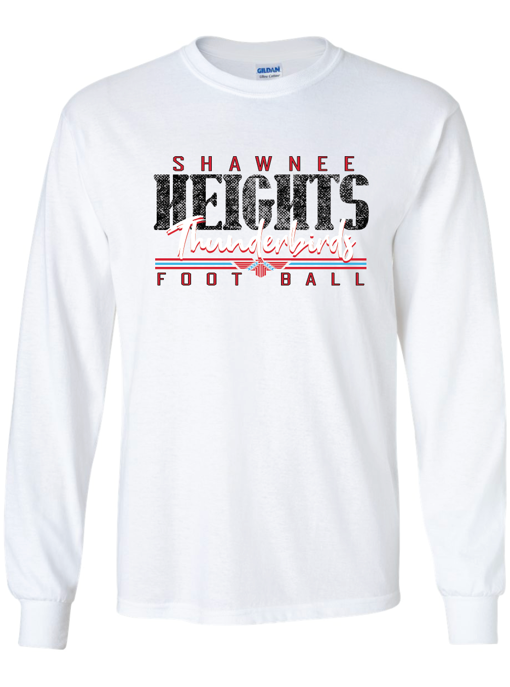 Heights Football Gildan Ultra Cotton Long Sleeve T-Shirt