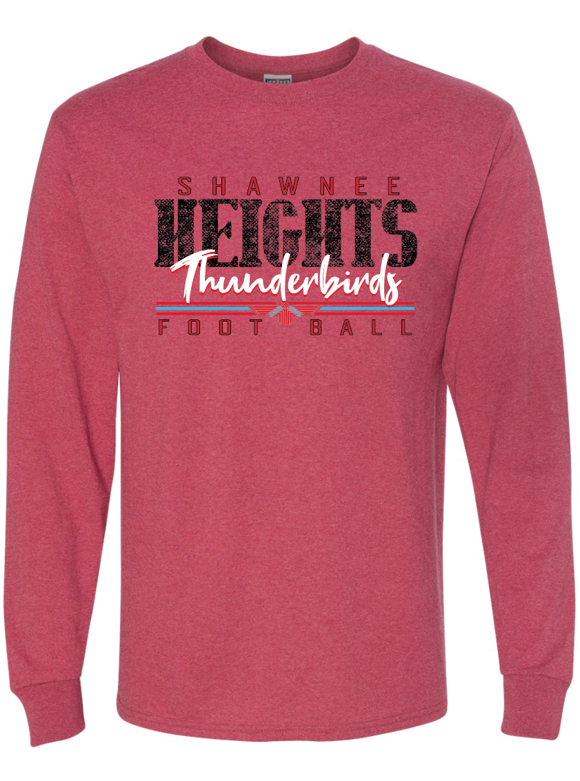 Heights Football Gildan Ultra Cotton Long Sleeve T-Shirt