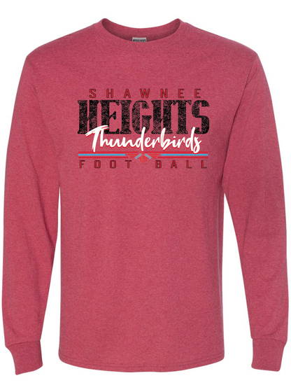 Heights Football Gildan Ultra Cotton Long Sleeve T-Shirt