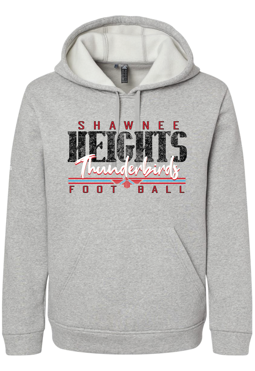 Heights Football Adidas Fleece Hooded Sweatshirt
