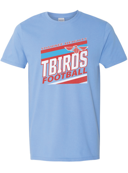 Tbirds Football Stripes Gildan Softstyle T-Shirt