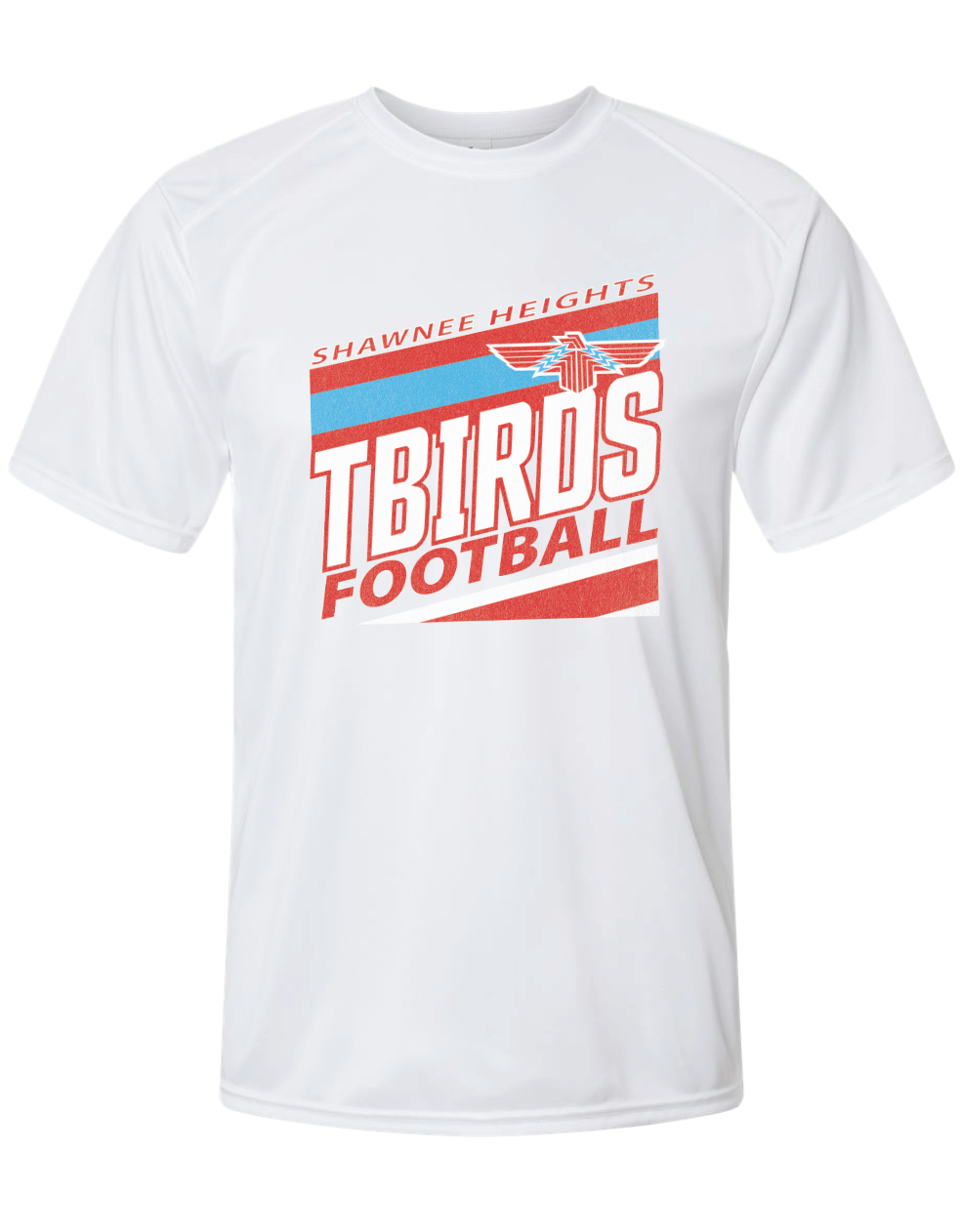 Tbirds Football Stripes Paragon Performance T-shirt
