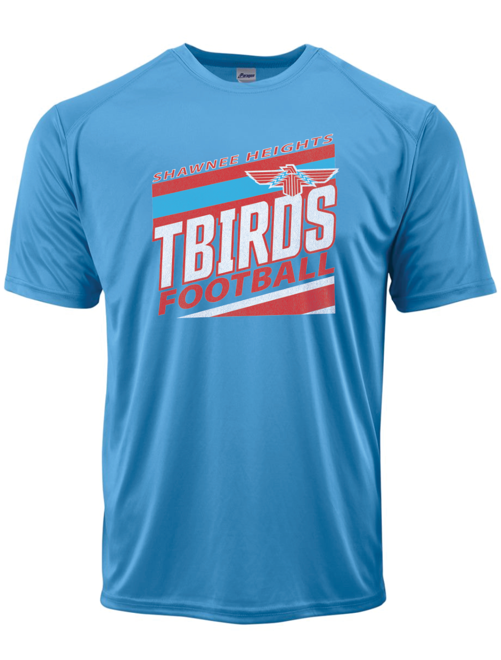 Tbirds Football Stripes Paragon Performance T-shirt
