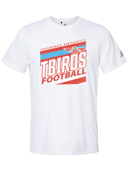 Tbirds Football Stripes Adidas Sports T-shirt