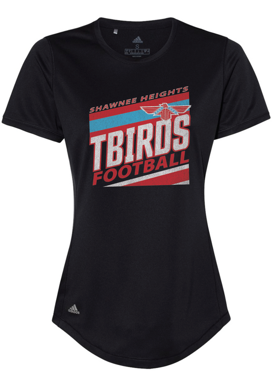 Tbirds Football Stripes Adidas Women's Sport T-shirt