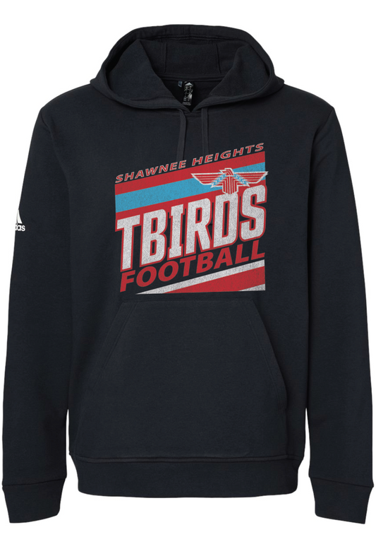 Tbirds Football Stripes Adidas Fleece Hooded Sweatshirt