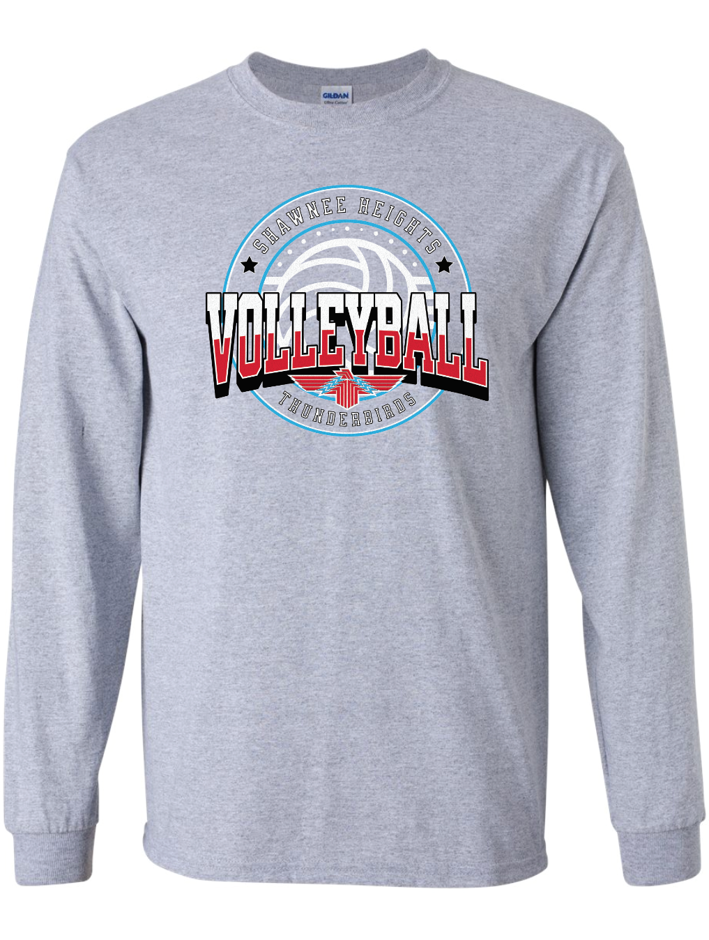 Shawnee Heights Volleyball Gildan Ultra Cotton Long Sleeve T-Shirt