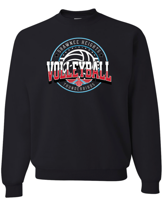 Shawnee Heights Volleyball Jerzees Nublend Crew Sweatshirt