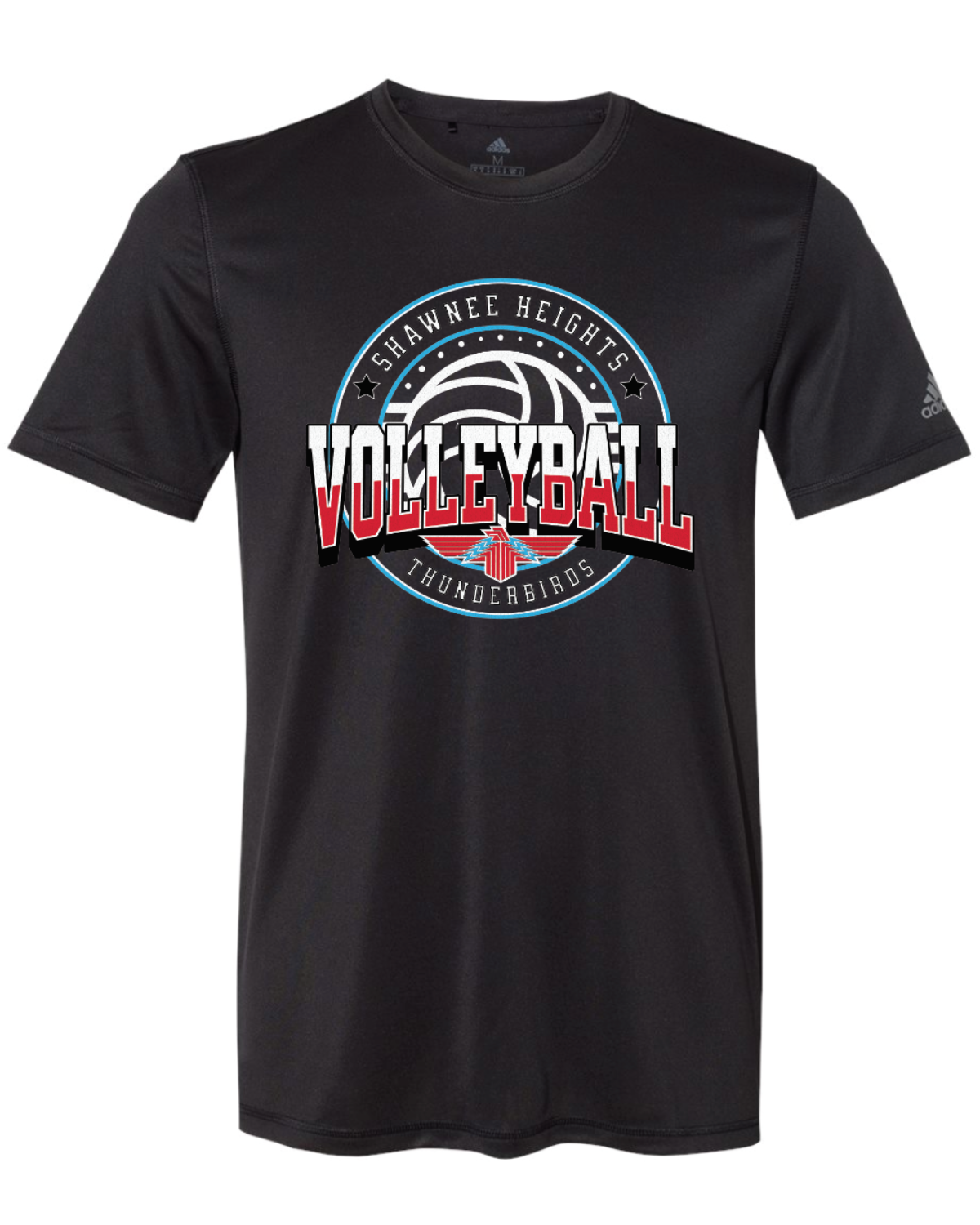 Shawnee Heights Volleyball Adidas Sports T-shirt