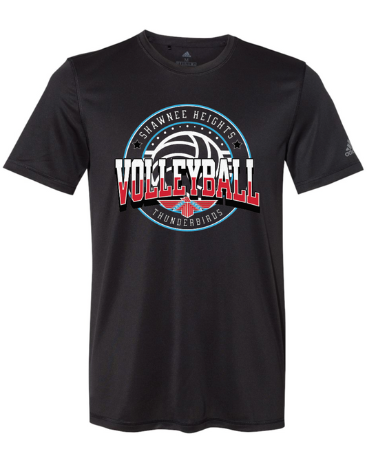 Shawnee Heights Volleyball Adidas Sports T-shirt