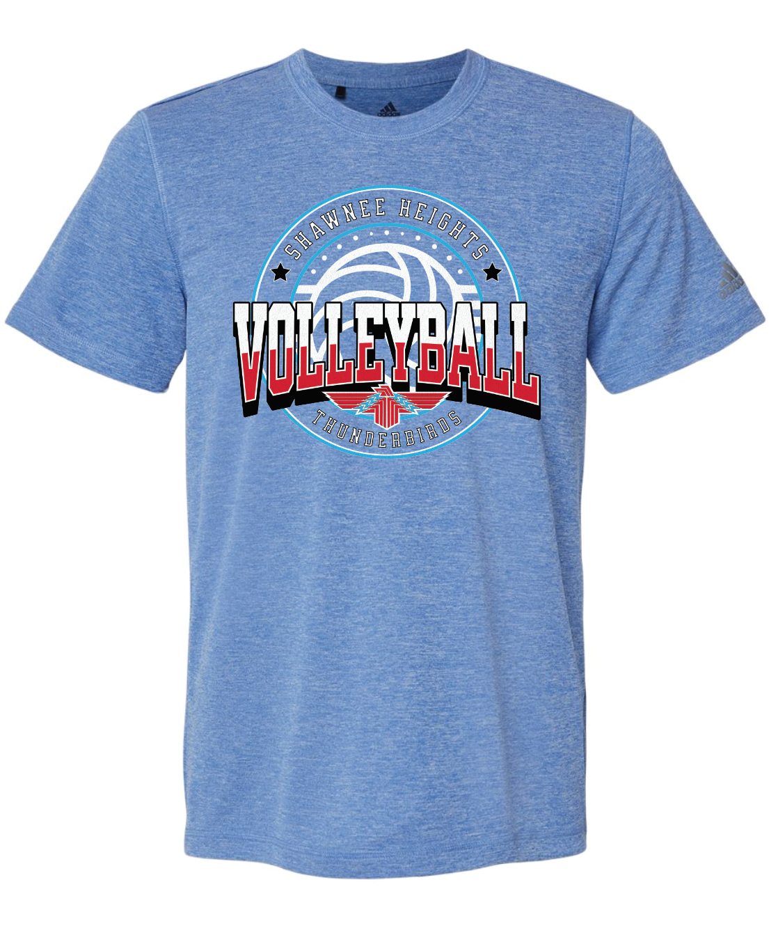 Shawnee Heights Volleyball Adidas Sports T-shirt