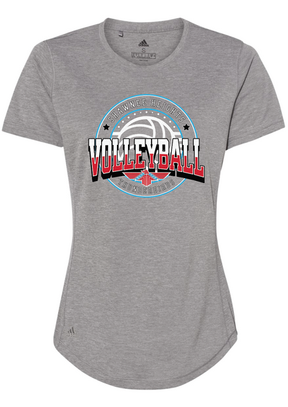 Shawnee Heights Volleyball Adidas Womens Sports T-shirt