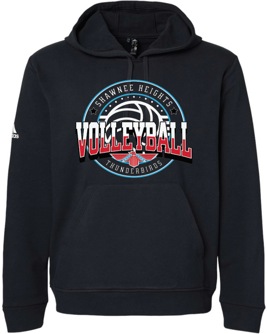 Shawnee Heights Volleyball Adidas Fleece Hooded Sweatshirt
