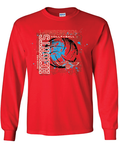 Thunderbirds Volleyball Gildan Ultra Cotton Long Sleeve T-Shirt