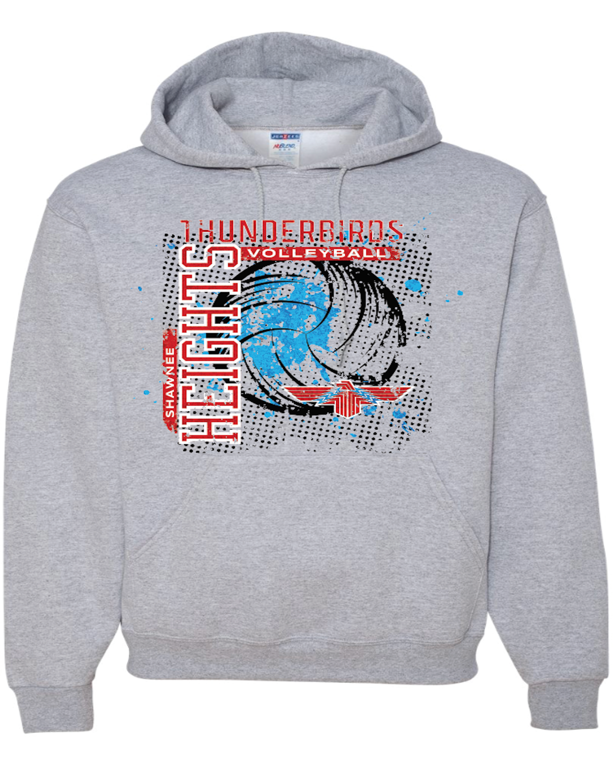 Thunderbirds Volleyball Jerzees NuBlend® Hooded Sweatshirt
