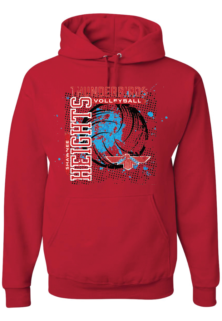 Thunderbirds Volleyball Jerzees NuBlend® Hooded Sweatshirt