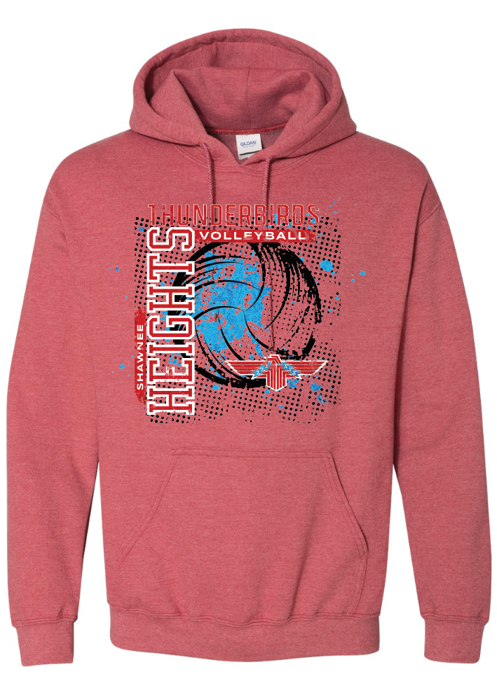 Thunderbirds Volleyball Jerzees NuBlend® Hooded Sweatshirt