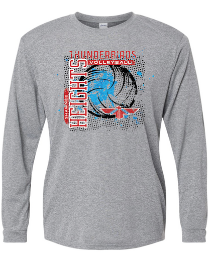 Thunderbirds Volleyball Paragon Performance Long Sleeve T-shirt