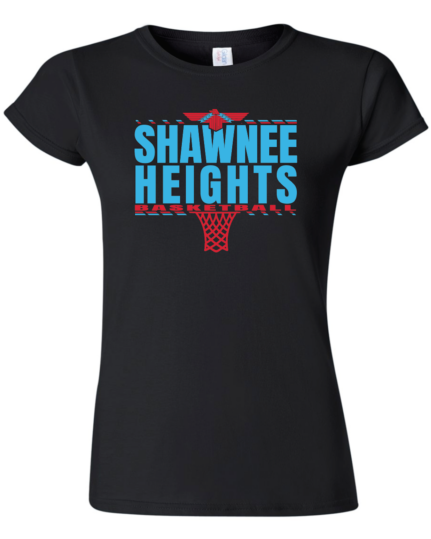 Shawnee Heights Basketball Womens Gildan Softstyle T-Shirt