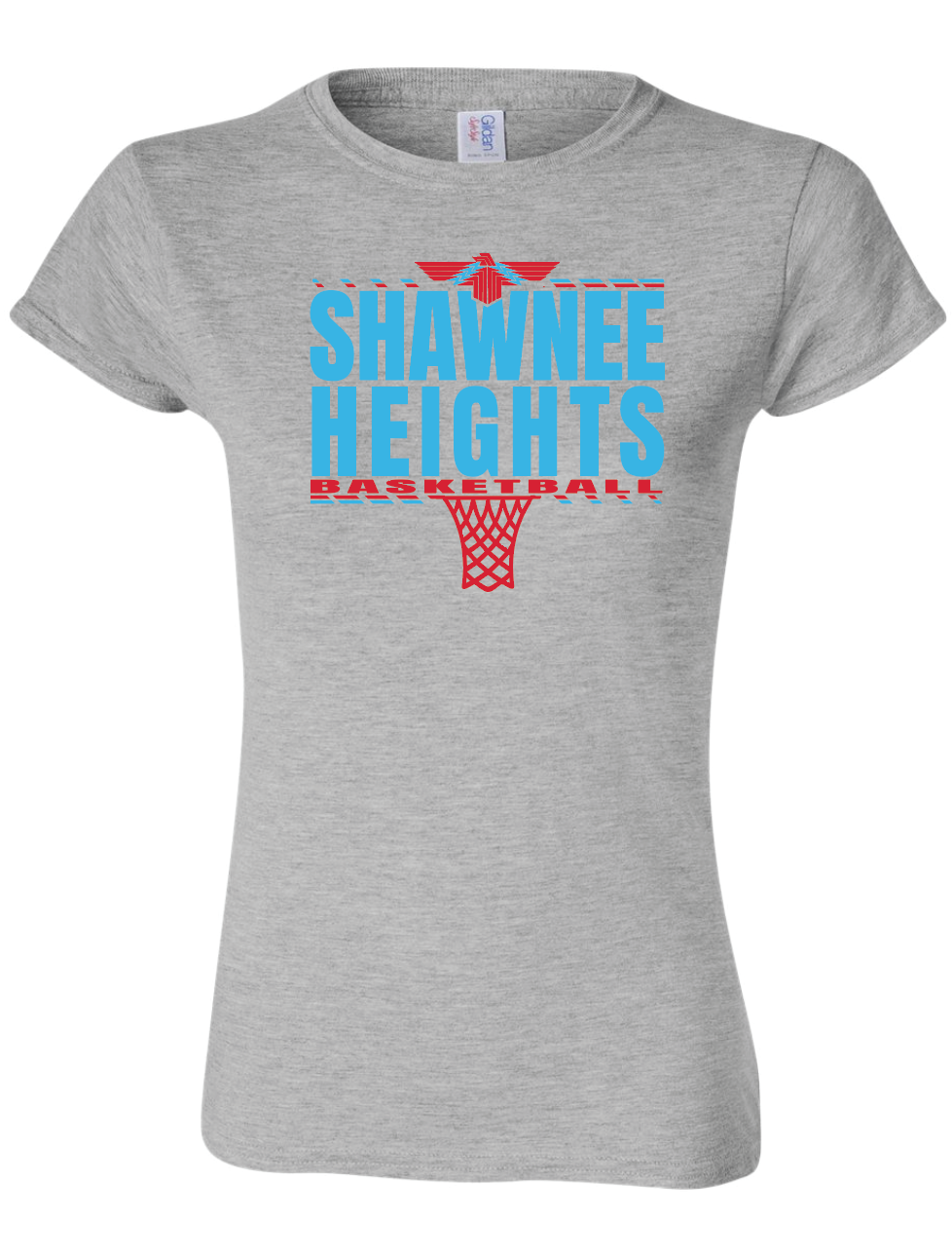 Shawnee Heights Basketball Womens Gildan Softstyle T-Shirt