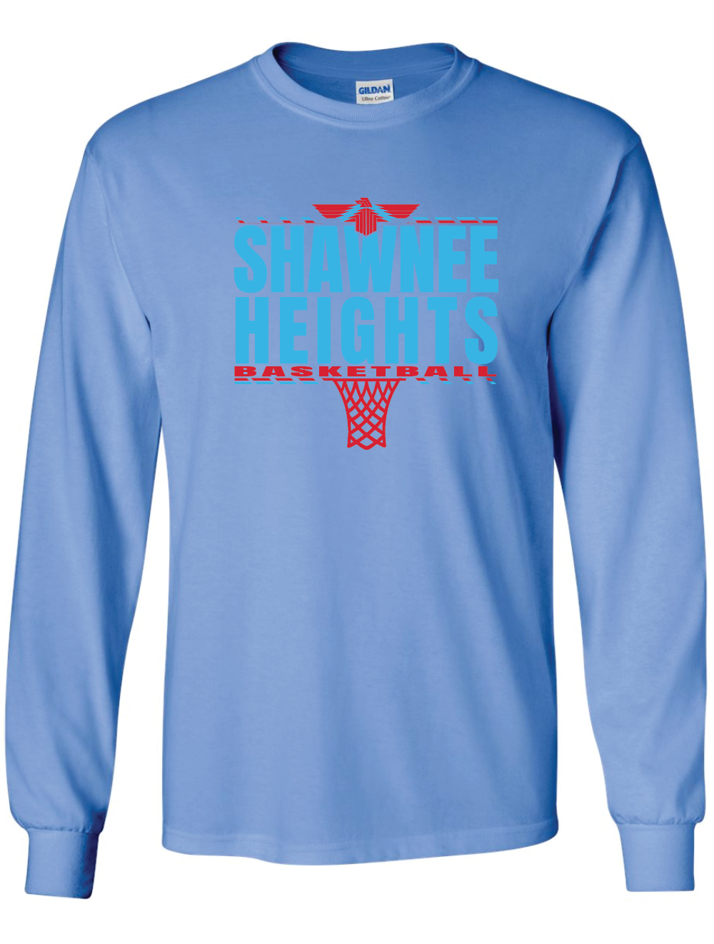 Shawnee Heights Basketball Gildan Ultra Cotton Long Sleeve T-Shirt