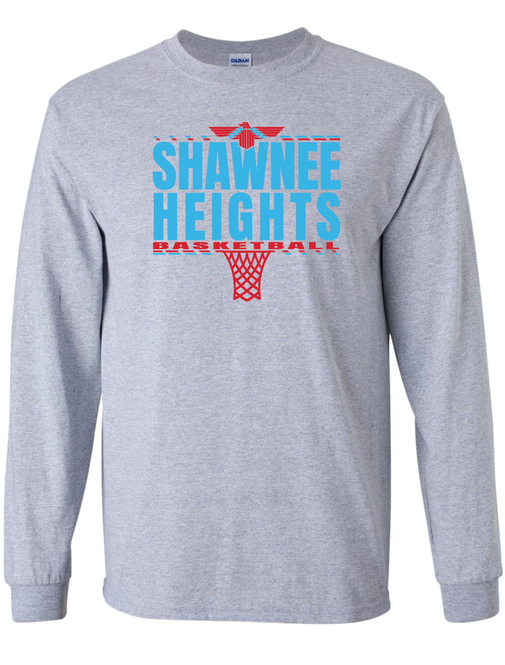 Shawnee Heights Basketball Gildan Ultra Cotton Long Sleeve T-Shirt