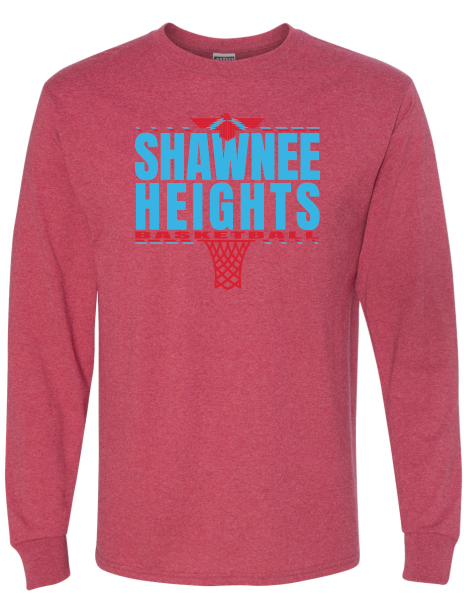 Shawnee Heights Basketball Gildan Ultra Cotton Long Sleeve T-Shirt