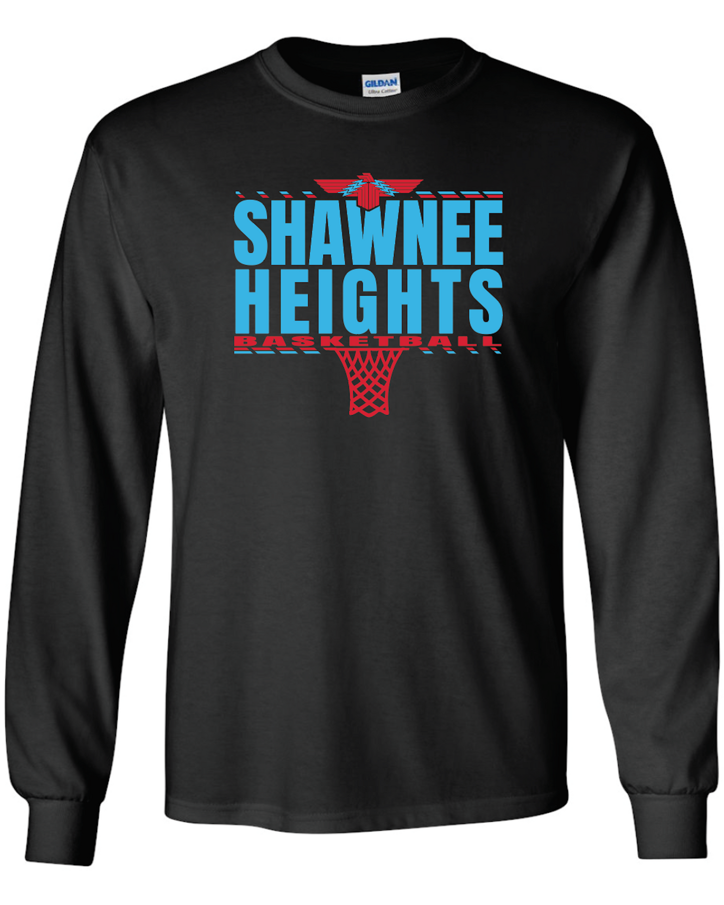 Shawnee Heights Basketball Gildan Ultra Cotton Long Sleeve T-Shirt