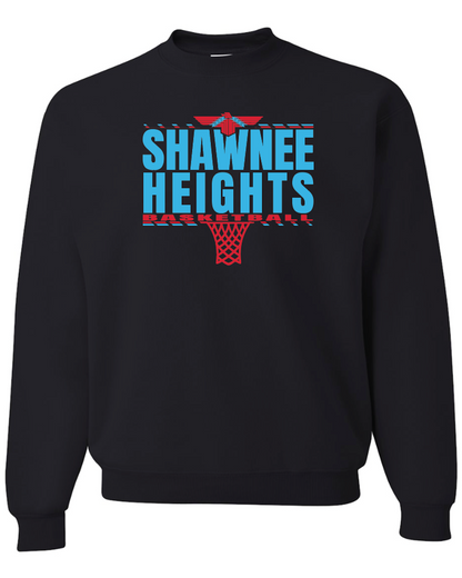 Shawnee Heights Basketball Jerzees Nublend Crew Sweatshirt