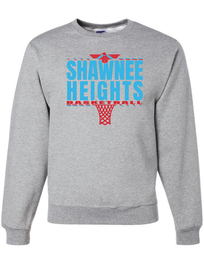 Shawnee Heights Basketball Jerzees Nublend Crew Sweatshirt