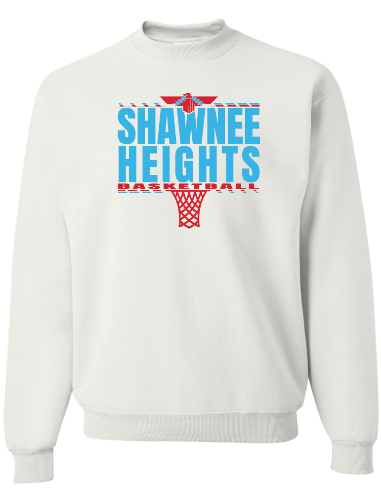Shawnee Heights Basketball Jerzees Nublend Crew Sweatshirt