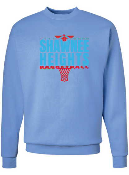 Shawnee Heights Basketball Jerzees Nublend Crew Sweatshirt