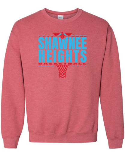 Shawnee Heights Basketball Jerzees Nublend Crew Sweatshirt
