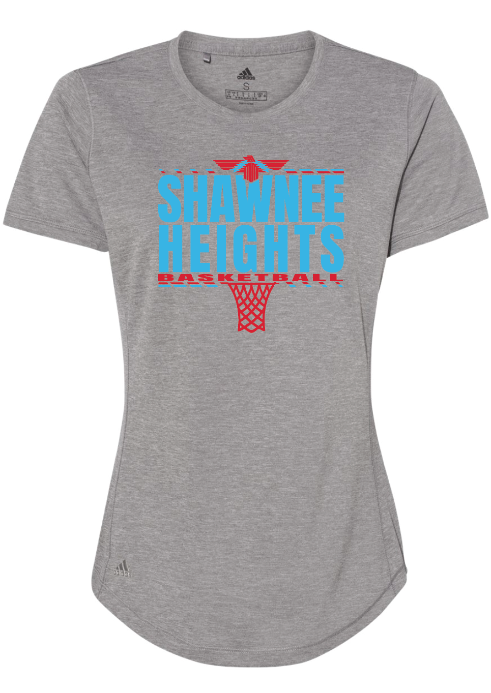 Shawnee Heights Basketball Adidas Womens Sports T-shirt