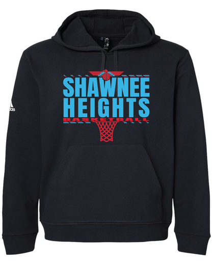 Shawnee Heights Basketball Adidas Fleece Hooded Sweatshirt