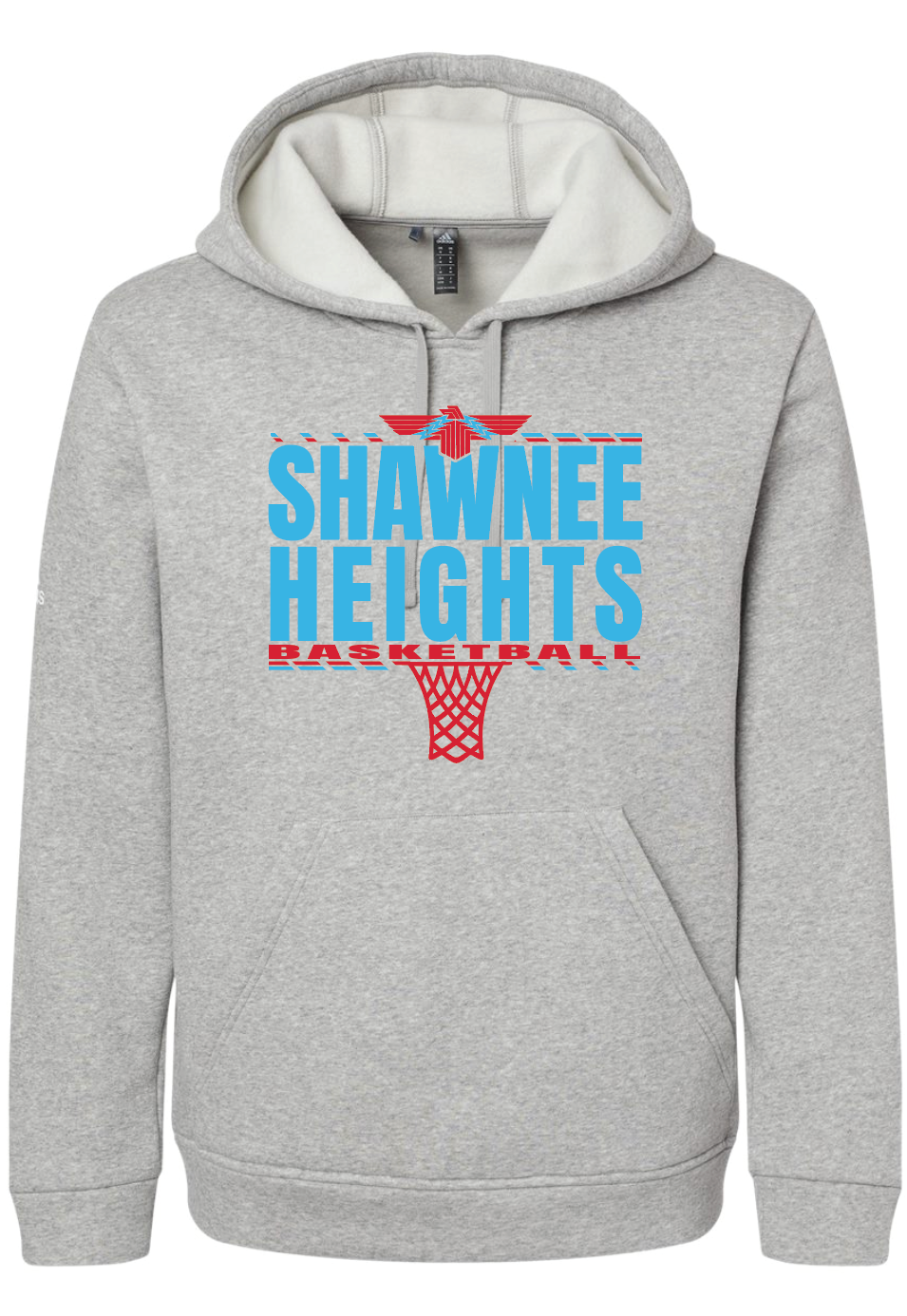 Shawnee Heights Basketball Adidas Fleece Hooded Sweatshirt