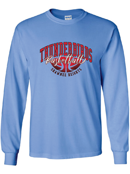 Thunderbirds Basketball Gildan Ultra Cotton Long Sleeve T-Shirt