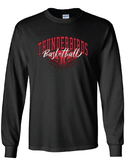 Thunderbirds Basketball Gildan Ultra Cotton Long Sleeve T-Shirt