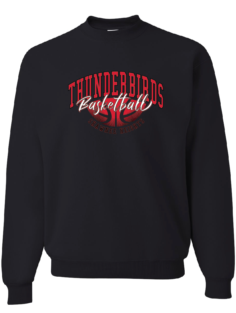 Thunderbirds Basketball Jerzees Nublend Crew Sweatshirt