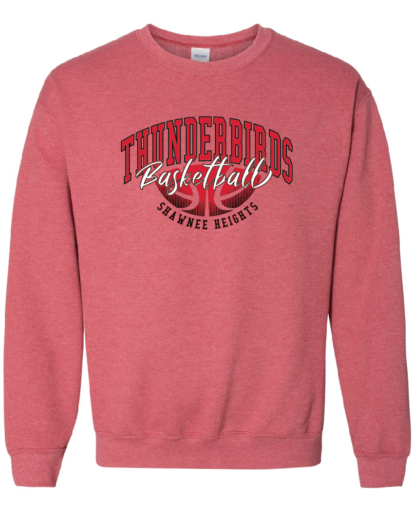 Thunderbirds Basketball Jerzees Nublend Crew Sweatshirt
