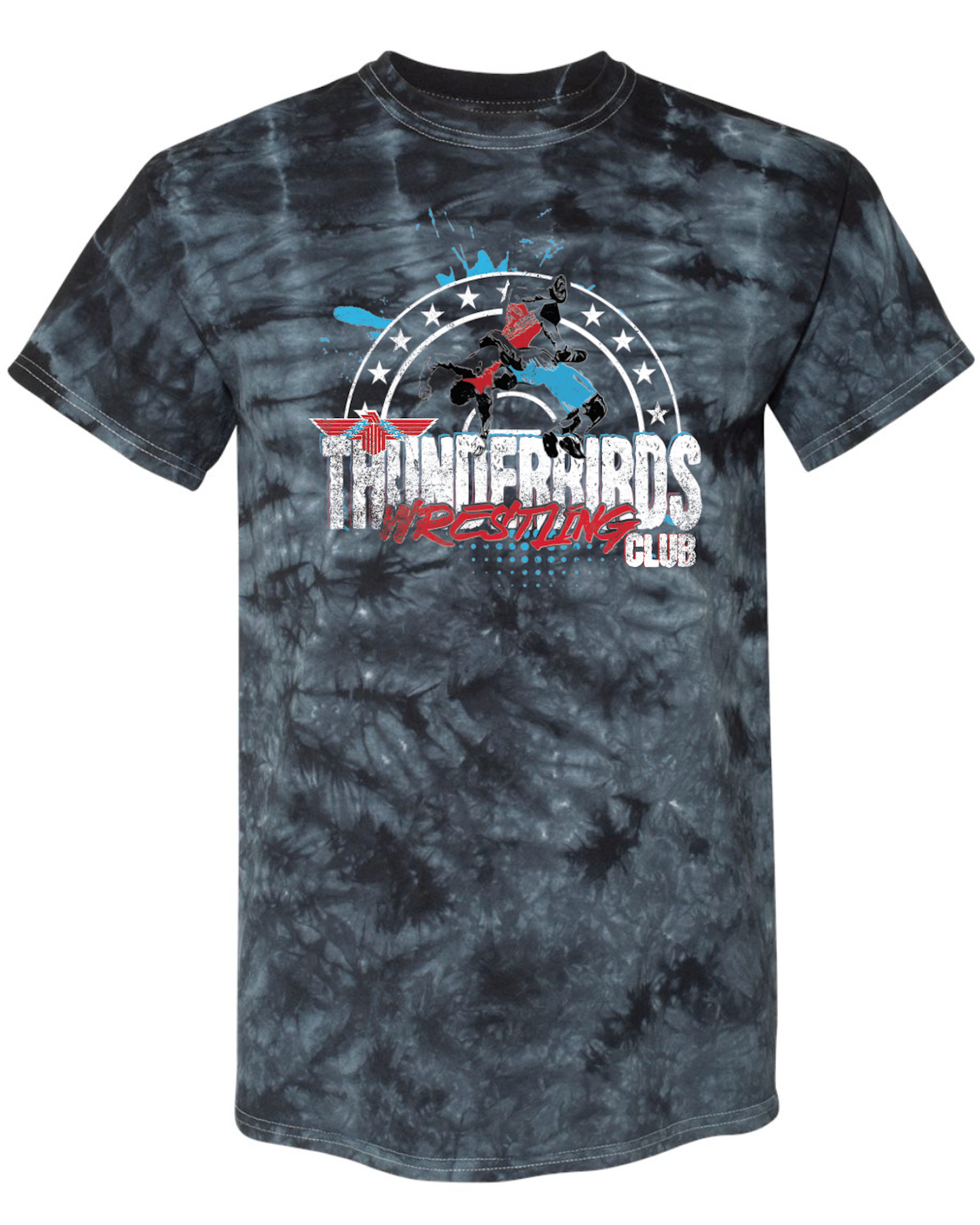 Tbird Wrestling Club Crystal Tie Dye T-shirt