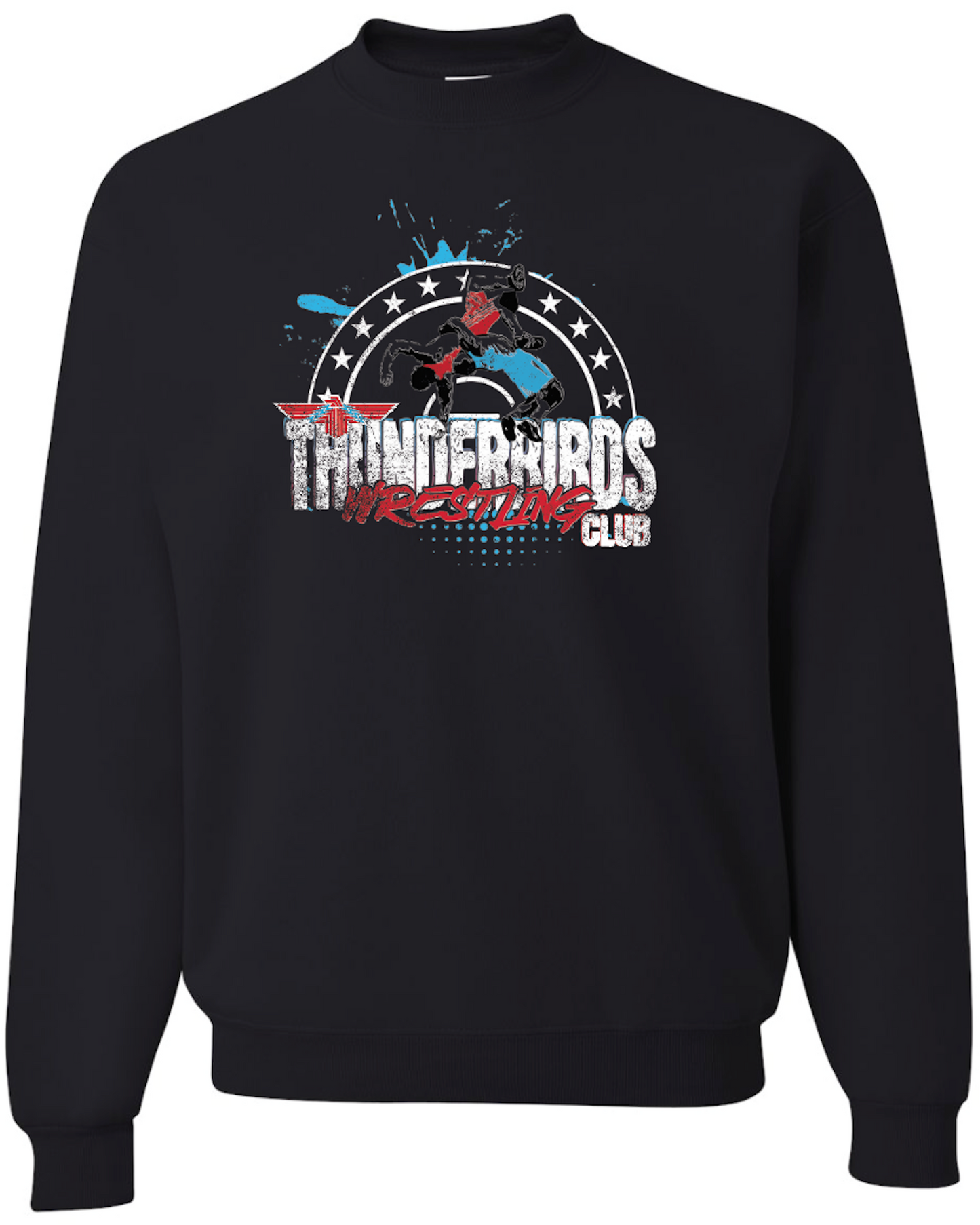Tbird Wrestling Club Jerzees Nublend Crew Sweatshirt
