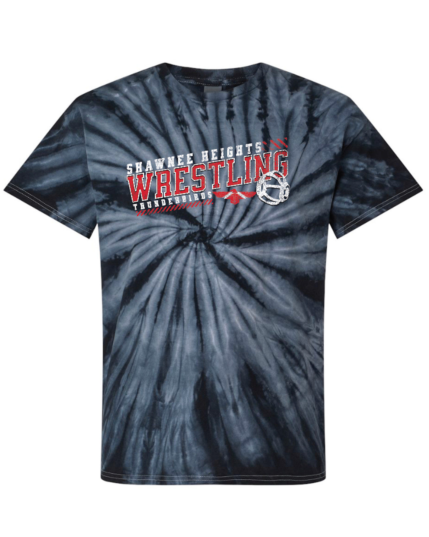 Shawnee Heights Wrestling Tie Dye T-shirt