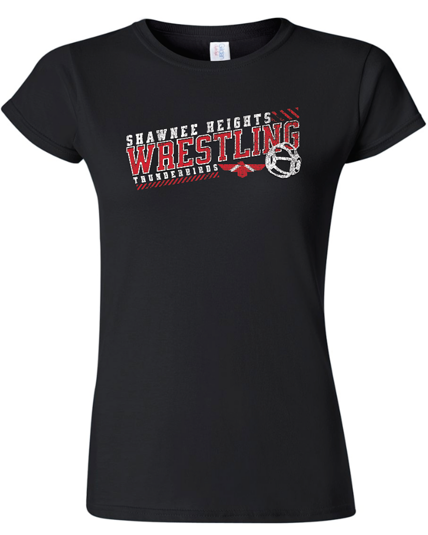 Shawnee Heights Wrestling Gildan Women's Cut Softstyle T-Shirt