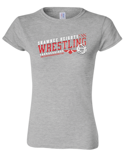 Shawnee Heights Wrestling Gildan Women's Cut Softstyle T-Shirt