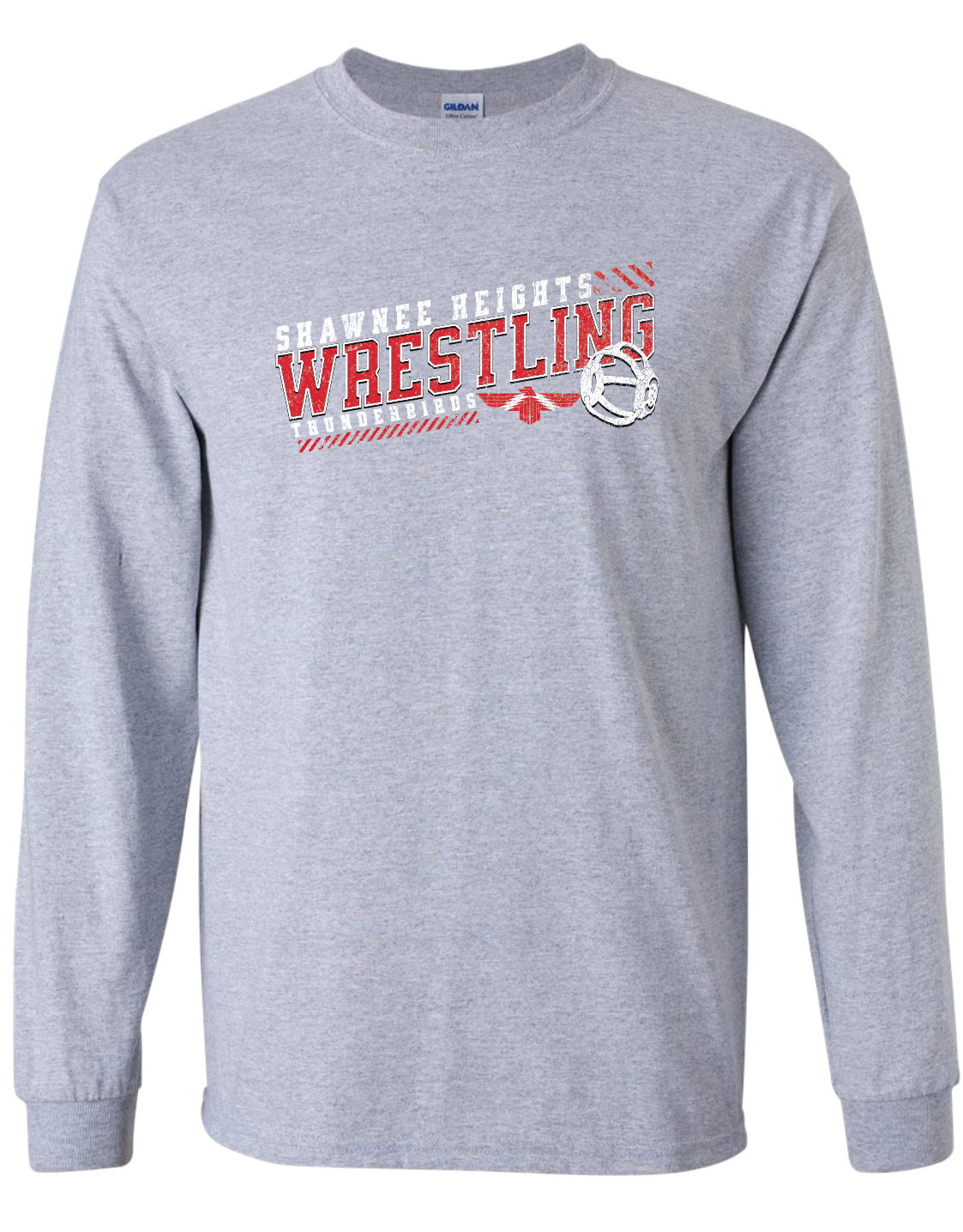 Shawnee Heights Wrestling Gildan Ultra Cotton Long Sleeve T-Shirt
