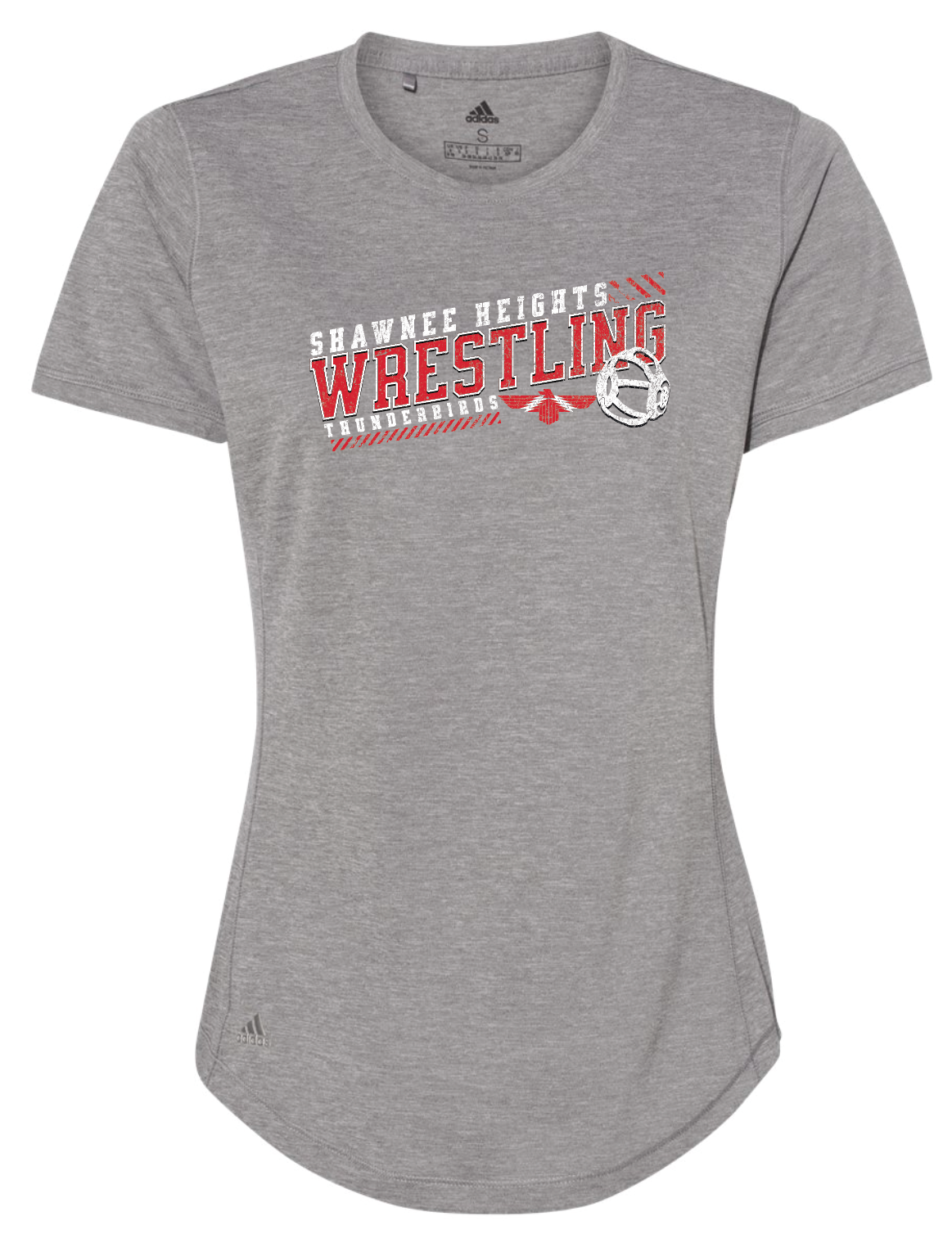 Shawnee Heights Wrestling Adidas Womens Sports T-shirt